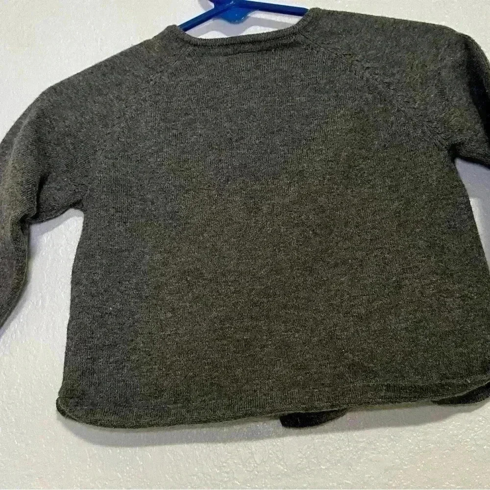 Zara Knitwear Baby Cardigan Gray Button Front Pockets 6-9 Months - Picture 5 of 7